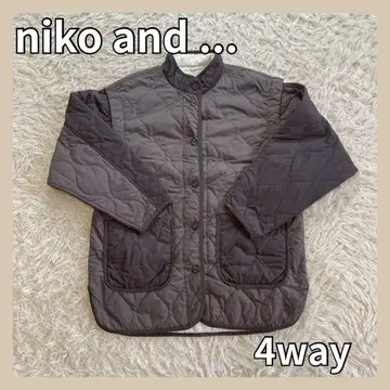 [ 새상품급 ] 퀼팅 나일론 자켓 4way niko and - M