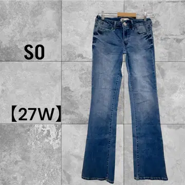 새상품급 SO 부츠컷 데님 27W 로우 레이즈