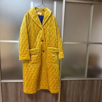 les Briqu'a braque 퀼팅 롱 코트