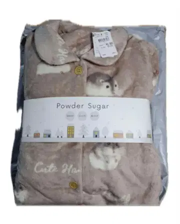 홋카이도 이온 한정판 햄스터 패턴 플리스 파자마