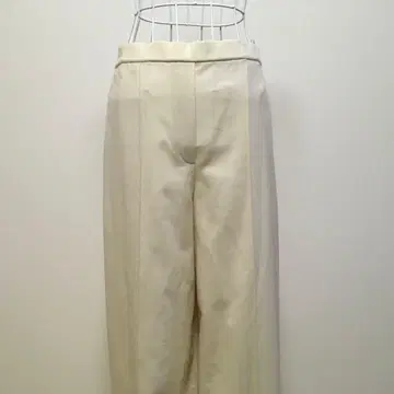 띠어리 크림색 와이드 팬츠 허리밴딩 미사용 새상품