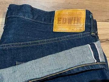 EDWIN 에드윈 505Z 와이드 스트레이트 셀비지 W36 L32