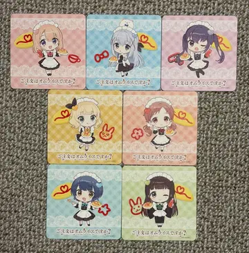 [ 풀컴프 ] 주문은 오므라이스입니까? 콜라보 카페 코스터 7종