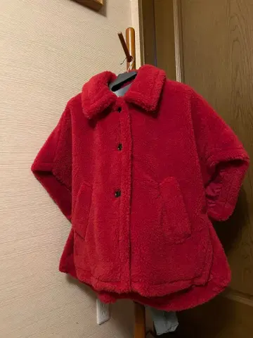 보송보송 판초풍 코트