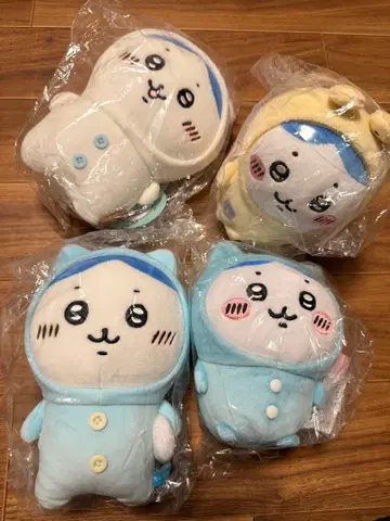 선착순! 치이카와 (먼작귀) 하치와레 봉제 인형 미사용품 4개 세트