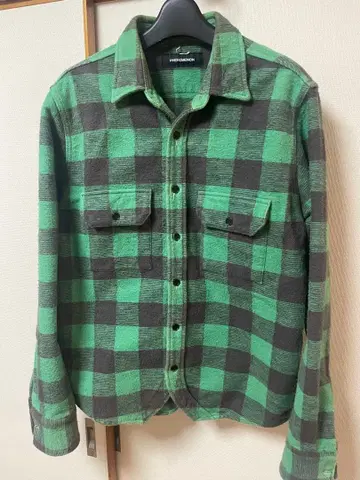 PHENOMENON 체크 무늬 플란넬 셔츠 38 M