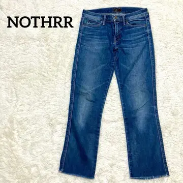 MOTHER 마더 컷오프 스트레이트 데님 26 청바지 블루