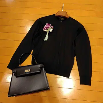 블랙 긴팔 니트 스웨터