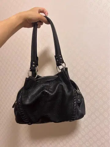 ASON 블랙 가죽 숄더백