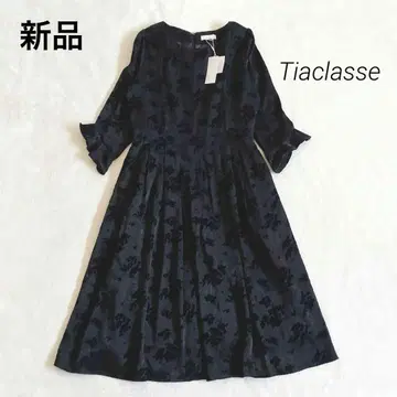 새상품 티어 클라세 플라워 플로키 원피스 11 블랙