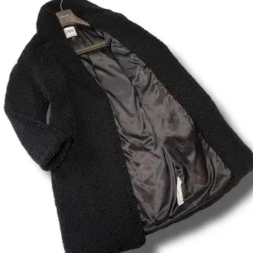 [ 완판템 ] ZARA 테디베어 코트 오버사이즈 M~L 상당 블랙