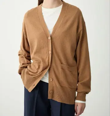 새상품급 N.O.R.C 코튼 캐시미어 니트 가디건