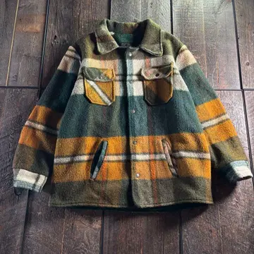 구제 의류 울 셔츠 자켓 체크 보아 안감 두꺼운 원단 플란넬 셔츠 아우터