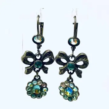 미하엘 네그린 귀걸이 D (리본과 꽃 모티브)