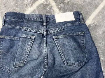 E.L.V. DENIM 플레어 데님 다크 블루