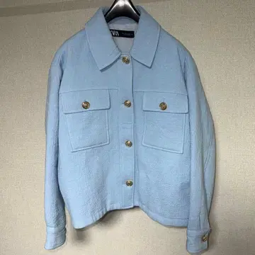 ZARA 라이트 블루 캐주얼 자켓