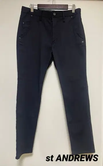 stANDREWS 네이비 슬림핏 팬츠