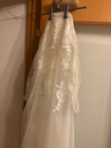 웨딩 베일 화이트 롱