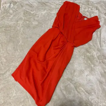 36 다이아그램 카슈쿨 오렌지 원피스 슬리브리스