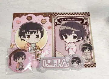 헤타리아 일본 캔뱃지 아크릴 키링 카드 묶음 판매 세트