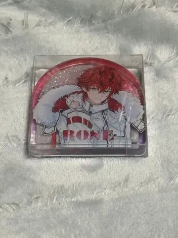 메테오라 로제 군 글리터 아크릴 블록