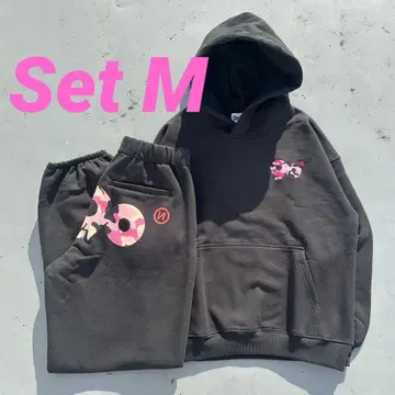 9090 90 로고 오리지널 후드 셋업 M