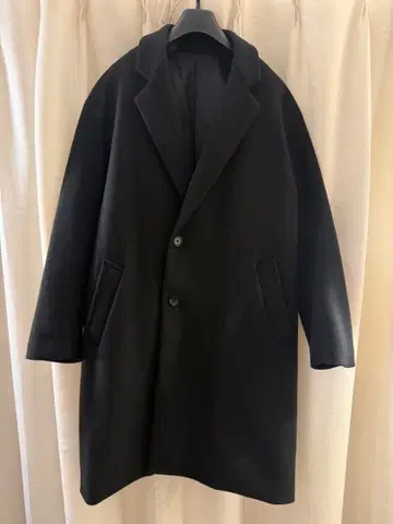 BEAMS HEART 세미 더블 체스터 코트