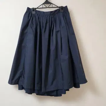 제인 마플 돈루 살롱 종아리 기장 스커트 네이비