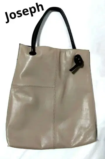 조셉 레더 천연 가죽 모노톤 핸드백