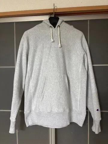 Champion Reverse Weave Warmup 후드티 L 그레이
