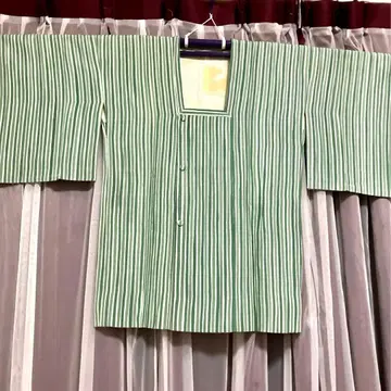 도행 코트(그린 스트라이프)