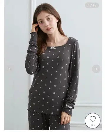 젤라또피케  리본 무늬 풀오버