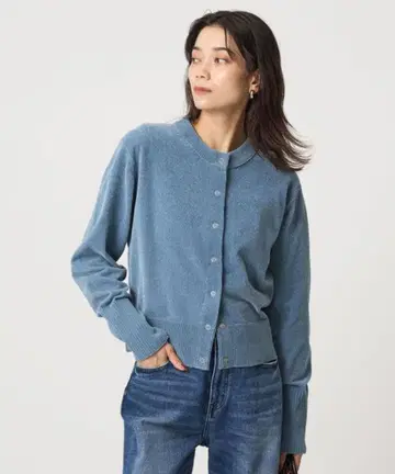 그린 라벨 릴랙싱 몰 얀 크루넥 가디건