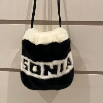 소니아 리키엘 퍼 백 시로쿠로 보더 키라키라