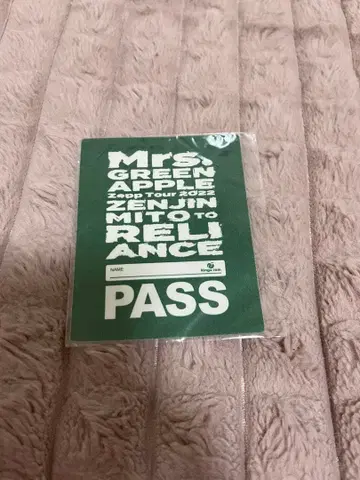 Mrs. GREEN APPLE FC 복권 패스풍 스티커