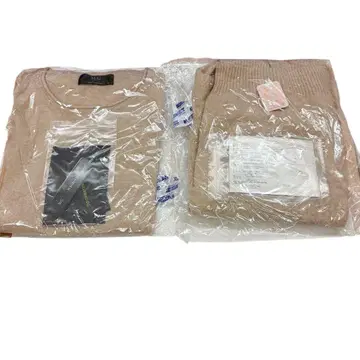 MG 미사용 새상품 캐시미어 100% 앙상블 베이지 핑크 믹스