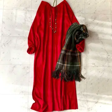 언타이틀 48 워셔블 크리스마스 컬러 레드 포켓 원피스 최근