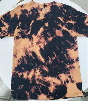 타이다이 T셔츠 발염 염색 핸드메이드