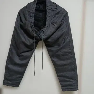 백 넘버 그레이 다운 팬츠 L