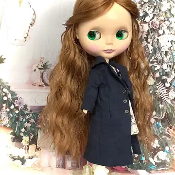 네오 브라이스 outfit~ 네이비 롱 코트