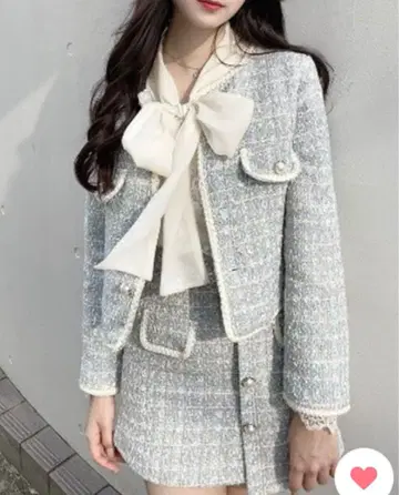 titty&Co. PETIT 팬시 트위드 자켓 스커트 셋업