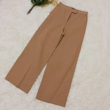 TOMORROWLAND collection 린넨 혼방 와이드 팬츠 카멜