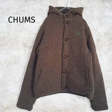 [ CHUMS ] 참스 허리케인 탑 후디 S 울 혼방 자켓