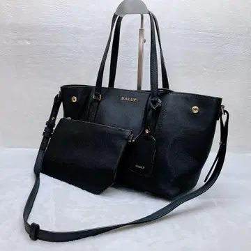 초레어 BALLY 2way 숄더백 로고 금장 장식 사피아노 가죽