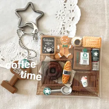 가챠 파우치 커피 타임 진저 브레드 쿠키 카페