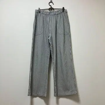 스튜디오 클립 캐주얼 팬츠 스트라이프 면 내추럴 가을 겨울