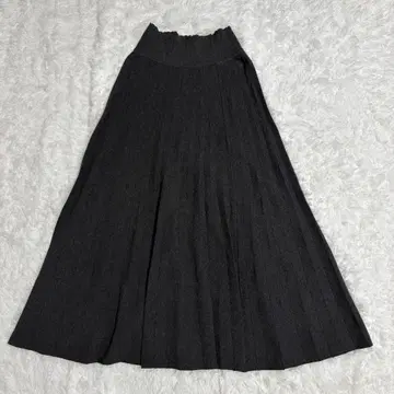 MICHEL KLEIN 롱 스커트 M 이토킨 플리츠 허리밴딩