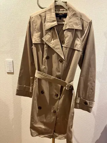 콜한 트렌치코트 베이지 후드 탈부착 가능