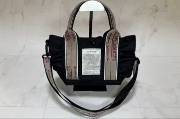 새상품급 시어터 프로덕츠 2WAY 프릴 숄더백 블랙 토트백