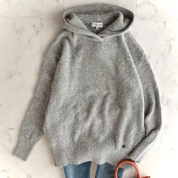 새상품급 매킨토시 런던 수플레 무스 니트 후디 그레이